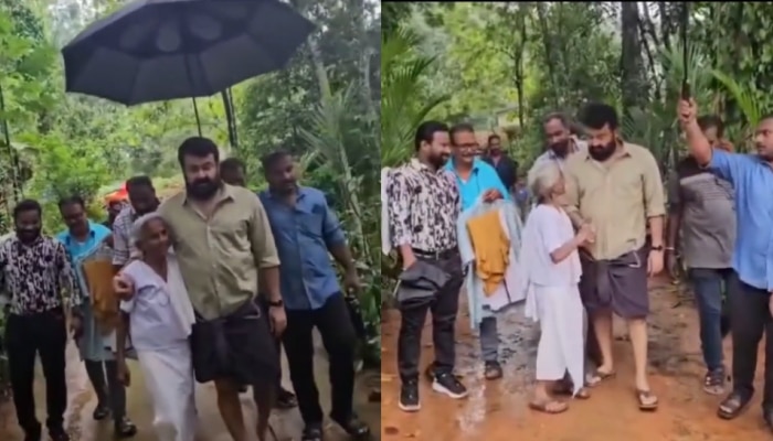 Mohanlal: 'അന്ന് പോരുന്നോ എന്ന് ചോദിച്ചു, ഇന്ന് ചേർത്ത് പിടിച്ച് കൂടെ നടന്നു'; ആരാധികയ്ക്കൊപ്പം മോഹൻലാൽ