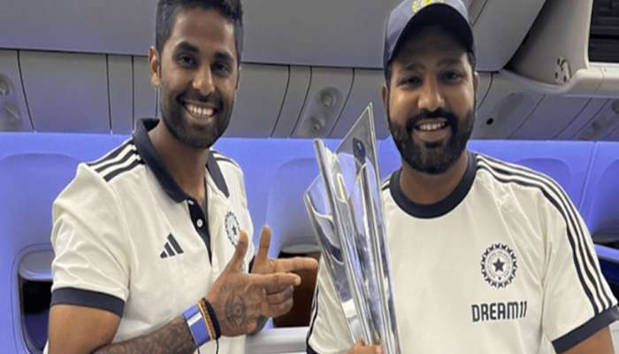 T20WorldCup2024: വിശ്വകിരീടവുമായി ഇന്ത്യൻ ടീം ജന്‍മനാട്ടിൽ; വിമാനത്താവളത്തിൽ ഉജ്ജ്വല വരവേൽപ്പ് 
