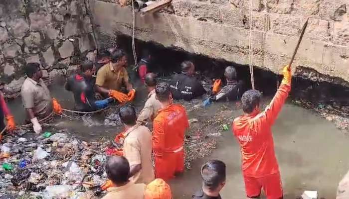 Amayizhanjan Canal: റോബോട്ട് സ്ക്രീനിൽ ശരീരഭാഗം കണ്ടെത്തിയെന്ന് സൂചന; സ്കൂബാ സംഘം ടണലിനുള്ളിലേക്ക്