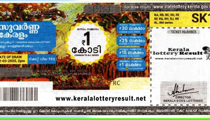 Kerala Lottery Result: സുവർണ്ണ കേരളം ലോട്ടറിയുടെ ആദ്യ ഭാഗ്യവാനാര്? ലോട്ടറി ഫലം പുറത്ത്