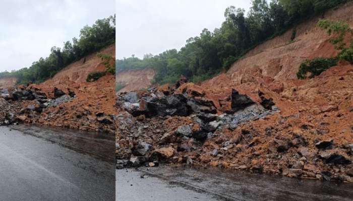 Kasaragod Landslide: കാസർകോട് ദേശീയപാതയിലേക്ക് കുന്നിടിഞ്ഞു; റോഡ് പൂർണമായും മണ്ണിനടിയിൽ, വാഹനങ്ങൾ കുടുങ്ങിക്കിടക്കുന്നതായി സംശയം