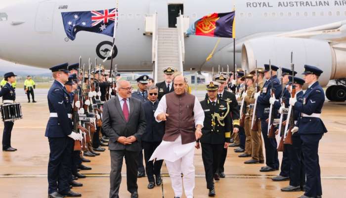 Rajnath Singh Australia Visit: പ്രതിരോധ മന്ത്രി രാജ്നാഥ് സിംഗ് ഓസ്‌ട്രേലിയ സന്ദർശിച്ചു, പ്രതിരോധ ബന്ധം ശക്തമാക്കും