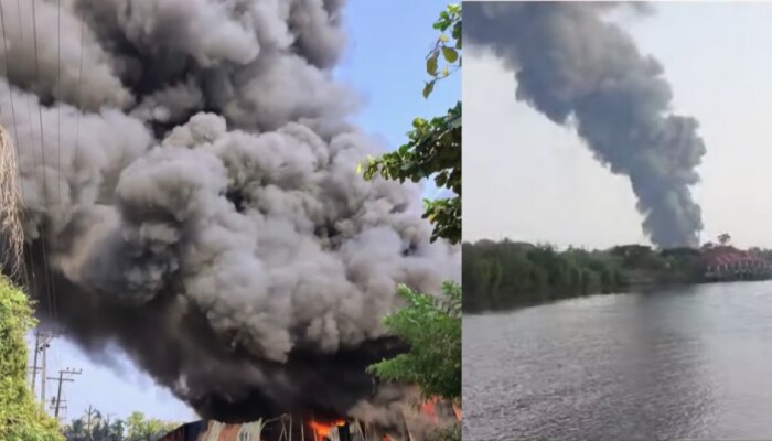 Kannur: കണ്ണൂരിലെ പ്ലാസ്റ്റിക് ശേഖരണ സ്ഥാപനത്തിൽ വൻ തീപിടിത്തം; ജീവനക്കാരെ സുരക്ഷിത സ്ഥാനത്തേക്ക് മാറ്റി