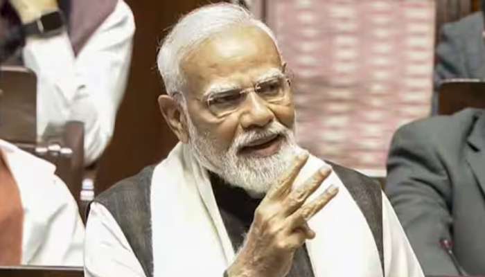 PM Modi: ഇന്ത്യ അതിവേ​ഗം വളരുന്നു, രാജ്യം കരുത്താർജ്ജിക്കുന്നുവെന്നും മോദി രാജ്യസഭയിൽ; പ്രതിഷേധിച്ച് പ്രതിപക്ഷം